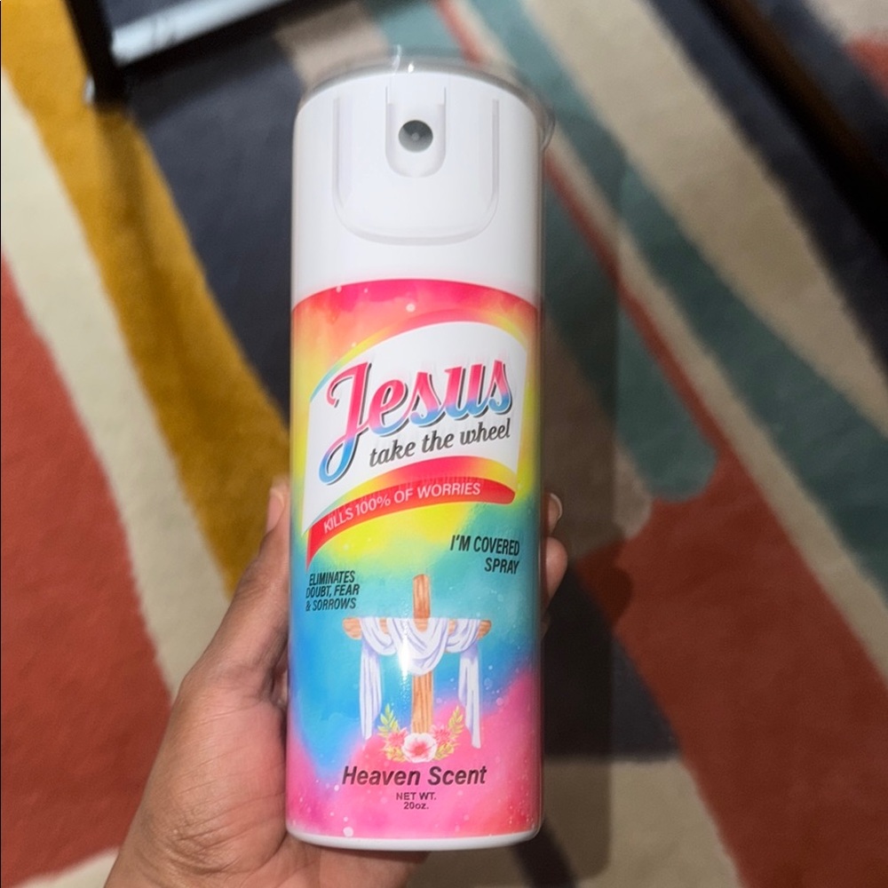 Jesus Take The Wheel Heaven Scent Lysol designed Tumbler